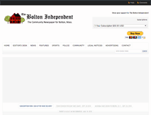 Tablet Screenshot of boltonindependent.com